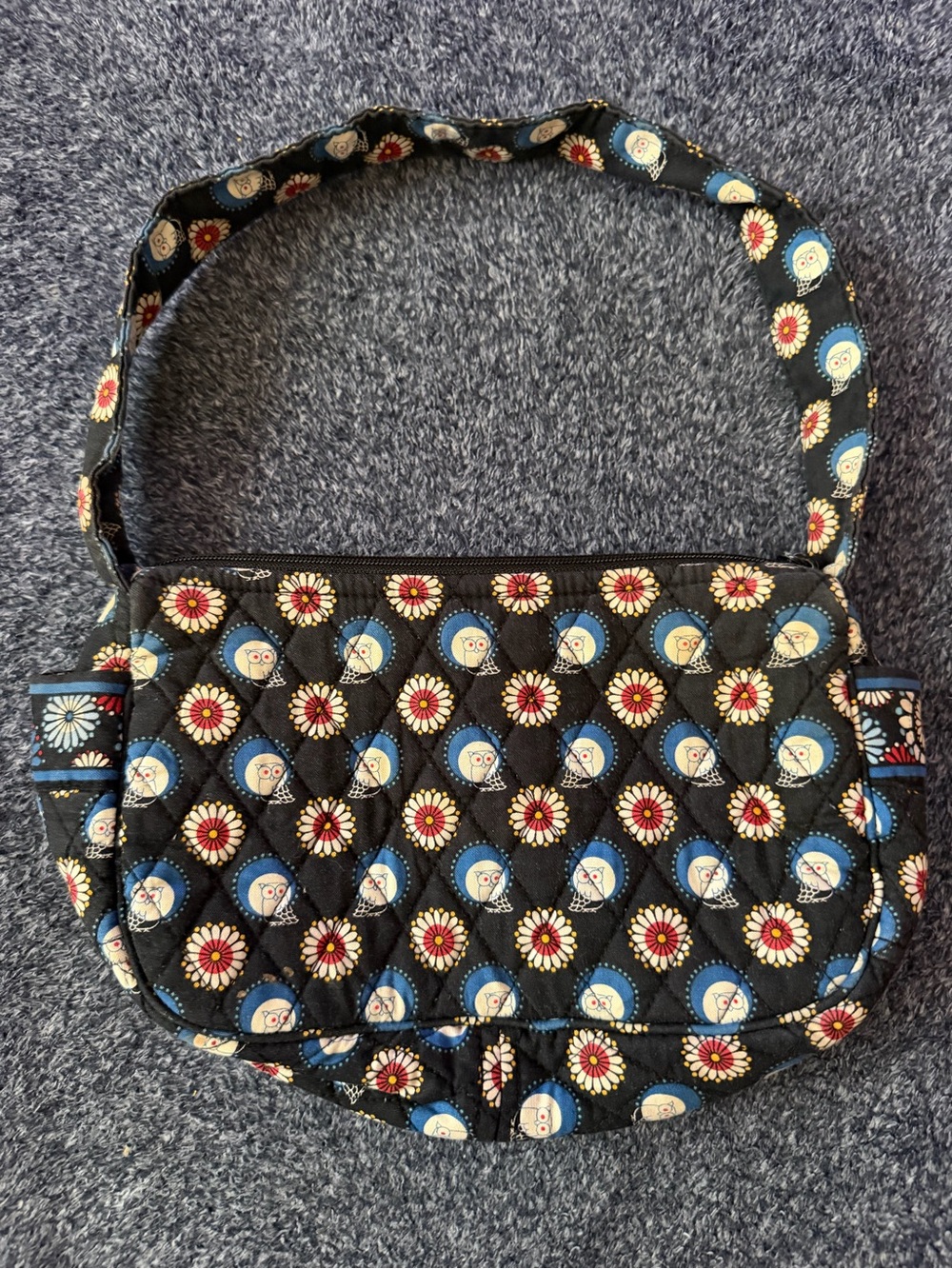 Vera Bradley ~ Quilted Shoulder Bag in Retired Night Owl Print